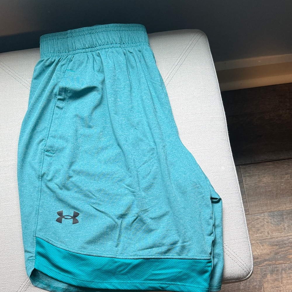 Under Armour Men's Aqua Athletic Shorts